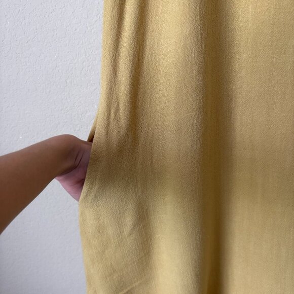 Umgee Linen Blend Boho Beachy High Low Frayed Hem Essential Tunic Dress - Picture 6 of 8